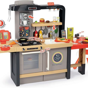 رستوران smoby مدل Chef Corner با قابلیت افزایش ارتفاع و 70 اکسسوری-اسباب بازی